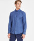 Men's Modern Classic-Fit Stretch Dot Dobby Button-Down Shirt, Created for Macy's