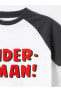 LCW baby Bisiklet Yaka Kısa Kollu Spiderman Baskılı Erkek Bebek Tişört
