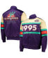 ფოტო #1 პროდუქტის Men's Purple Hardwood Classics 1995 NBA All-Star Weekend Satin Full-Button Jacket