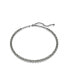 ფოტო #1 პროდუქტის Round Cut, Gray, Ruthenium Plated Imber Tennis Necklace