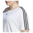 ფოტო #6 პროდუქტის ADIDAS Aeroready Essentials 3 Stripes Plus Size short sleeve T-shirt