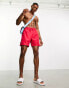 Фото #3 товара ASOS DESIGN 2 pack swim shorts in mid length in navy/red SAVE