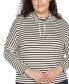 Plus Size Cowl-Neck Dolman-Sleeve Top