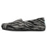 Фото #3 товара TOMS Alpargata Fuzzy Zebra Slip On Womens Black Flats Casual 10017799T