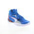 Фото #4 товара Puma Playmaker Pro Mid 37790208 Mens Blue Canvas Athletic Basketball Shoes