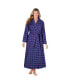 ფოტო #1 პროდუქტის Plus Size Long Flannel Robe