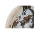 Wall Clock DKD Home Decor 40 x 4 x 54 cm Crystal Iron MDF Wood World Map (2 Units)