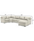 Фото #13 товара Radley 148" 4-Pc. Leather Wedge Modular Chaise Sectional, Created for Macy's