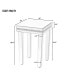 Crystal Design Mirrored Side Table with Adjustable Height Legs