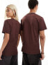 Vans MN left chest logo t-shirt in brown CHOCOLATE-WHITE, XS - фото #5