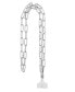 Фото #1 товара Women's Apple Airpod Silver-Tone Metal Chain