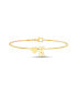 Gold-Tone Letter Initial and Heart Bracelet