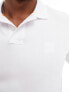 Фото #3 товара BOSS Orange Passenger slim fit polo in white