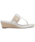 Фото #5 товара Women's Polliee Buckled Thong Wedge Sandals, Created for Macy's