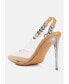 Women's Goddess Metallic Stiletto Heel Slingback Sandals