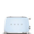 Фото #2 товара SMEG toaster TSF01PBEU (Pastel Blue) - 2 slice(s) - Blue - Steel - Buttons - Level - Rotary - China - 950 W