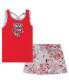 Фото #1 товара Toddler Girls Red, Gray Wisconsin Badgers Sweet Pea Tank Top and Skort Set
