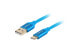 Lanberg CA-USBO-22CU-0018-BL - 1.8 m - USB A - USB C - USB 2.0 - 480 Mbit/s - Blue