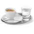 Taca do serwowania kawy stalowa owalna 26.5x19.5cm