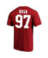 ფოტო #2 პროდუქტის Men's Nick Bosa Scarlet San Francisco 49ers Super Bowl LVIII Big and Tall Player Name and Number T-shirt