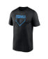 Nike Men's Black Miami Marlins Home Plate Icon Legend Performance T-Shirt Черный, M - фото #3