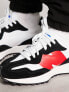 Фото #7 товара New Balance 327 trainers in white, black and red