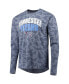 ფოტო #3 პროდუქტის Men's Navy Tennessee Titans Performance Camo Long Sleeve T-shirt