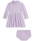 ფოტო #2 პროდუქტის Baby Girls Puff-Sleeve Shirtdress