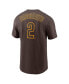 Фото #2 товара Men's Xander Bogaerts Brown San Diego Padres Name and Number T-shirt