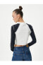 Фото #8 товара Футболка Koton Crop Color Blockshirt