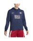 Фото #1 товара Women's Blue USA Basketball Authentic On-Court Game Full-Zip Jacket