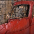 3D-Metallbild rotes Auto