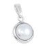 Elegant silver pendant with synthetic pearl 448 001 00295 04