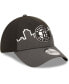 Фото #3 товара Men's Charcoal, Black Brooklyn Nets 2022 Tip-Off 39THIRTY Flex Hat