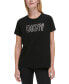 Фото #1 товара Women's Cotton Holographic Logo Short-Sleeve T-Shirt