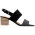 Фото #1 товара TOMS Poppy Block Heels Womens Black Casual Sandals 10013572