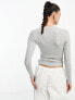 Фото #5 товара Cotton:On sleep recovery henley button front long sleeve top grey