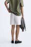 Linen - cotton bermuda shorts