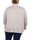 ფოტო #2 პროდუქტის Plus Size Draped Open-Front Cardigan Sweater