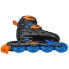 Roller Derby Tracer Kids' Adjustable Inline Skate - Black/Blue S (12-1)