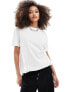 Pieces oversized t-shirt in white M - фото #1