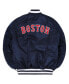 Фото #3 товара Men's x Alpha Industries Navy, Camo Boston Red Sox Reversible Full-Zip Bomber Jacket