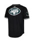 Фото #3 товара Men's Aaron Rodgers Black New York Jets Mesh Baseball Button-Up T-shirt