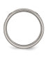 ფოტო #2 პროდუქტის Titanium Brushed Masonic Beveled Edge Wedding Band Ring