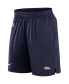 Men's Navy Denver Broncos Sideline Performance Shorts