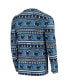 ფოტო #4 პროდუქტის Men's Navy Penn State Nittany Lions Ugly Sweater Knit Long Sleeve Top and Pant Set