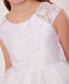 ფოტო #14 პროდუქტის Big Girls Flower Applique Communion Dress