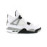 Кроссовки Nike Air Jordan 4 Retro White Cement (Белый)