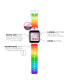 ფოტო #4 პროდუქტის Kid's 2 Rainbow Print Tpu Strap Smart Watch 41mm
