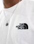 The North Face Simple Dome logo oversized t-shirt in white